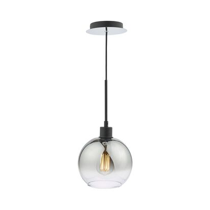 Där Lycia Mirror Pendant Ceiling Light Black Ombre