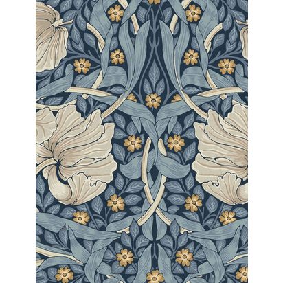 William Morris At Home Pimpernel Wallpaper Blue | L10m x W52cm