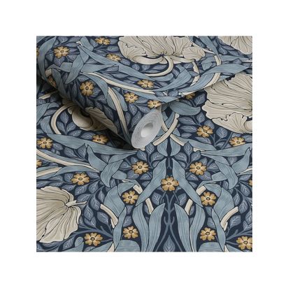 William Morris At Home Pimpernel Wallpaper Blue | L10m x W52cm