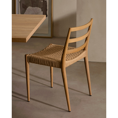 Torroella abstract painting in white and brown, 60 x 90 cm