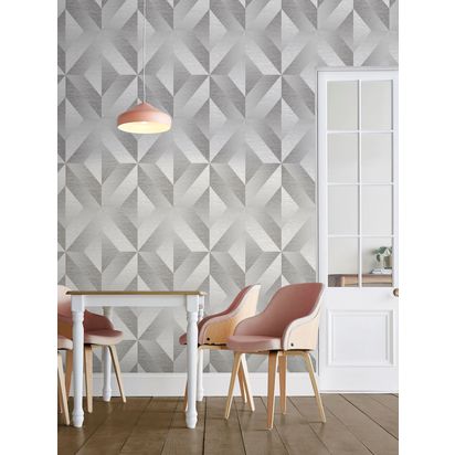 Graham & Brown Atelier Wallpaper Geo Slate | L10m x W52cm