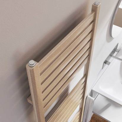 Brenton Suva Brown Metallic Heated Towel Rail - 1600 x 500mm