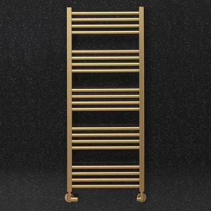 Crosswater MPRO Brushed Brass Heated Towel Rail - 1140 x 480mm