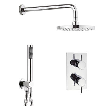 Crosswater Kai 2 Outlet 2 Handle Shower Bundle - Chrome