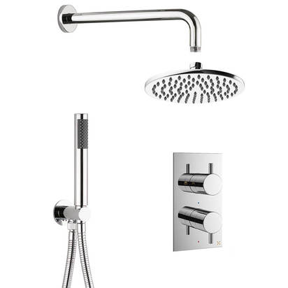 Crosswater MPRO 2 Outlet 2 Handle Shower Bundle - Chrome