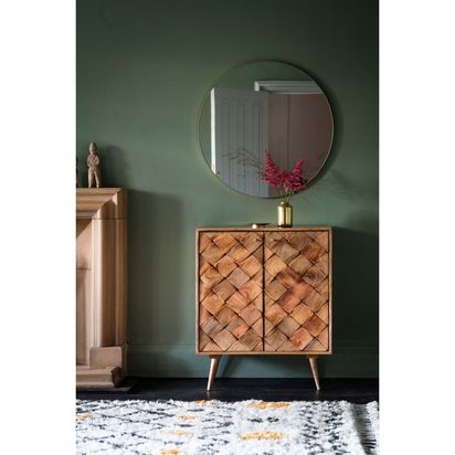 Bowie 80cm Round Champagne Mirror