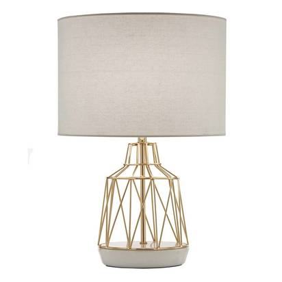 Macaroon Gold and White 44cm Table Lamp