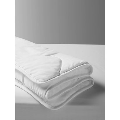 John Lewis Kids' Easycare Washable Duvet and Pillow Set, 4 Tog, Cotbed White | 120 x 140cm