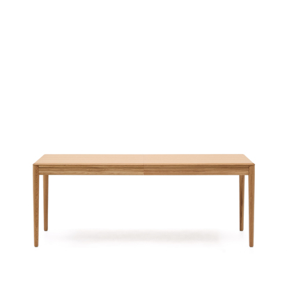 Lenon extendable table in natural FSC Mix Credit solid oak wood and veneer 200(280)x90