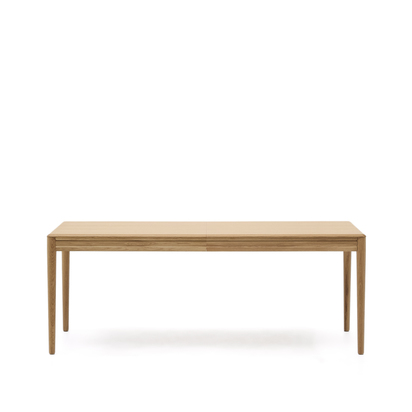 Lenon extendable table in natural FSC Mix Credit solid oak wood and veneer 200(280)x90