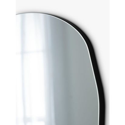 Yearn Organic Wall Mirror, 80 x 50cm Black | H47 x W78 x D2cm