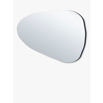Yearn Organic Wall Mirror, 80 x 50cm Black | H47 x W78 x D2cm
