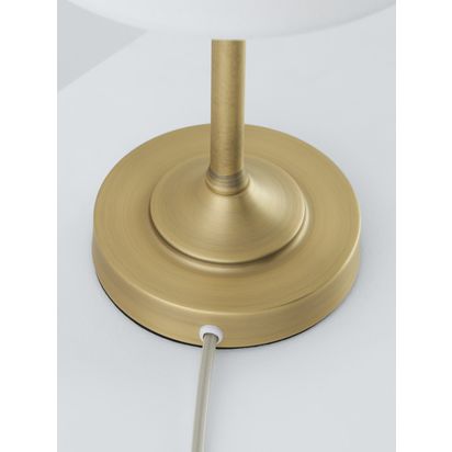 John Lewis Isabel Touch Table Lamp Brass | H37.5 x Dia.21cm