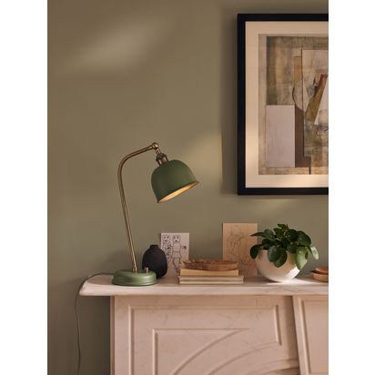 John Lewis Baldwin Table Lamp Dusty Green | H48 x W16 x D36cm