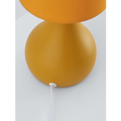 John Lewis Kristy Touch Table Lamp Ochre | H36 x Dia.14cm