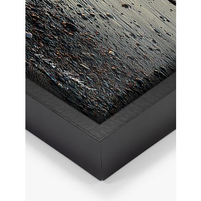 John Lewis Mike Shepherd 'Ebb & Flow' Framed Canvas Print, 44 x 124cm, Orange/Multi Orange/Multi | H44 x W124 x D3cm