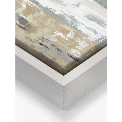 John Lewis Valeria Mravyan 'East Coast I' Framed Canvas Print, 64 x 64cm, Blue/Multi Blue/Multi
