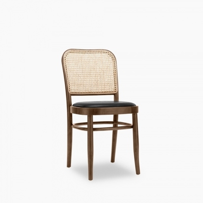 Bourne Wooden Dining Chair, Vintage Black & Walnut