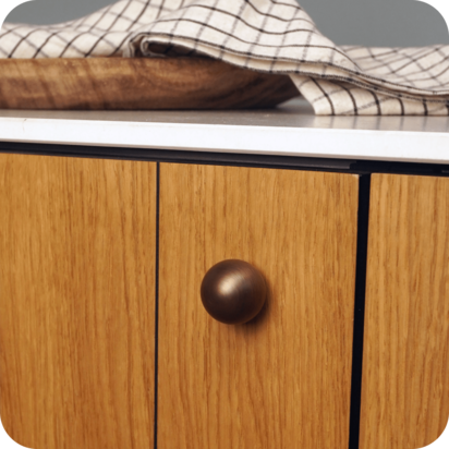 KOJI Round Knob - Antique Brass - Default Title