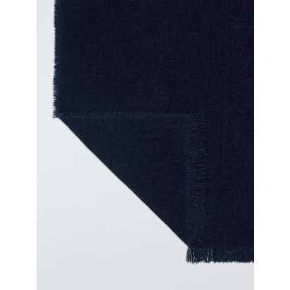 John Lewis Chenille Weave Throw Navy | L200 x W150cm