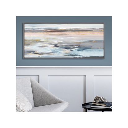 John Lewis Valeria Mravyan 'Eventide' Abstract Framed Canvas, 59 x 134cm, Multi Multi | H30 x W590 x D1340mm
