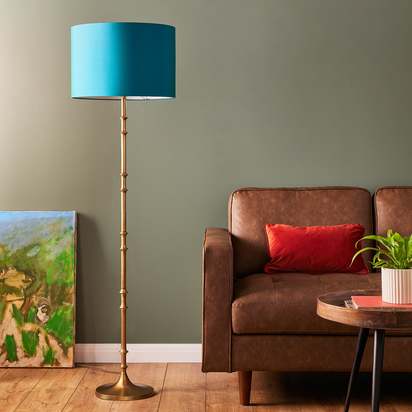 Pitigliano floor lamp in brass