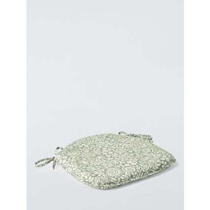 John Lewis Hidcote Seat Pad Green