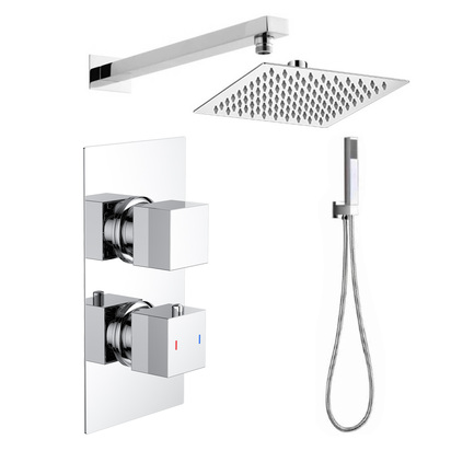 Margot Concealed Shower Valve, 200mm Head & Handset - 300mm Wall Arm