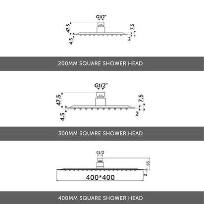 Margot Concealed Shower Valve, 200mm Head & Handset - 300mm Wall Arm