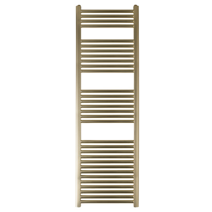 VOS Steel Ladder Heated Towel Rail 25mm Bars - Brushed Brass - 1600 x 500mm
