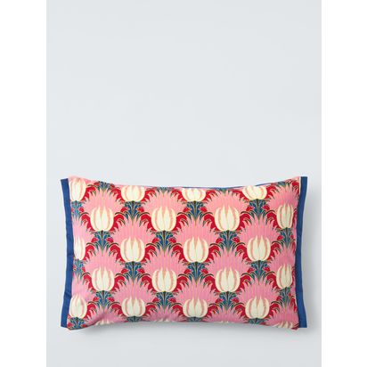 Morris & Co. Tulip and Bird Velvet Cushion Amaranth | H40 x W60cm