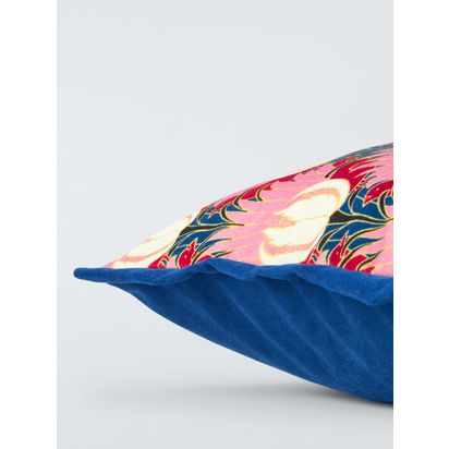 Morris & Co. Tulip and Bird Velvet Cushion Amaranth | H40 x W60cm