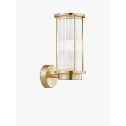 Nordlux Linton Outdoor Wall Light Metallic Brass | H29.80 x W13 x D13cm