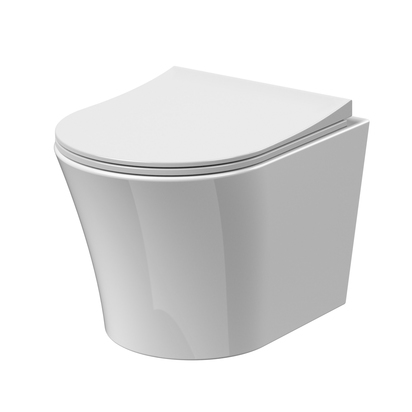 Harbour Acclaim Rimless Short Projection Wall Hung Toilet & Soft Close Seat