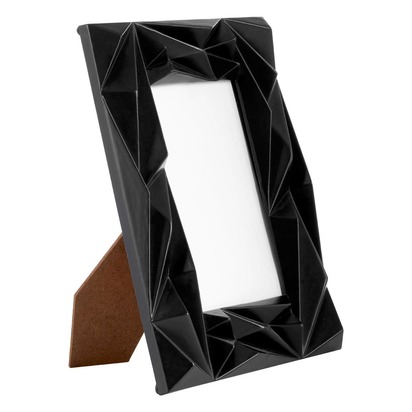 Geo Prisma Black 4in x 6in Photo Frame