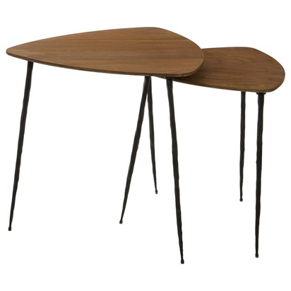 Gamelan Set Of 2 Nesting Side Tables