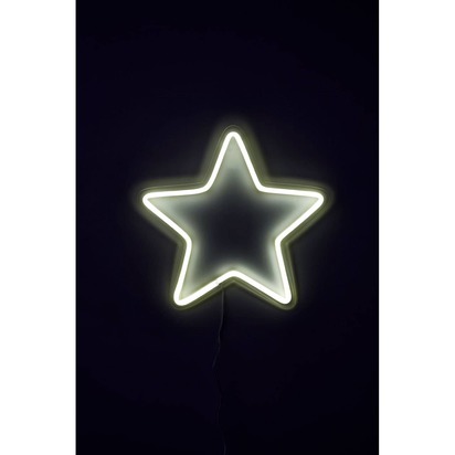Neon Star White Light