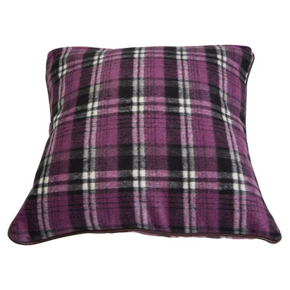 Heritage Purple Check Tartan Cushion