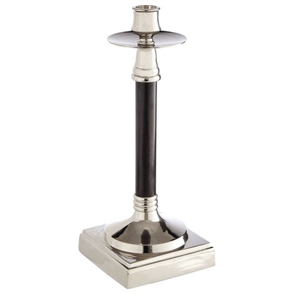 Riya Nickel And Black Finish Candle Holder
