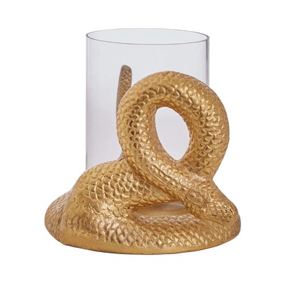 Serpent Gold Candle Holder