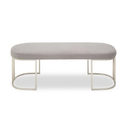Gilden Grey Bench With Curved Base
