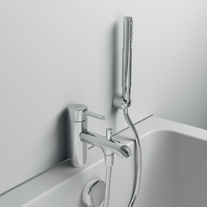 Ideal Standard Ceraline Mono Deck Mounted Bath Mixer & Shower Handset