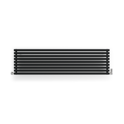 Terma Rolo Room Vertical or Horizontal Single Panel Radiator - Heban Black - 1800 x 480mm