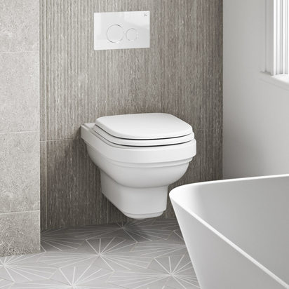 Burlington Riviera Wall Hung Toilet with Soft Close Seat