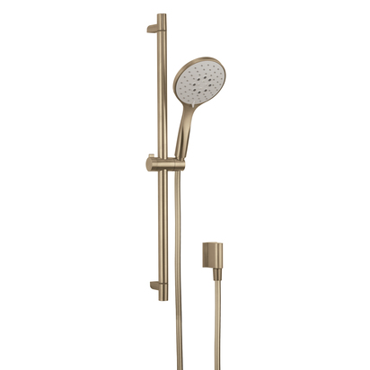 Crosswater MPRO Sliding Rail Shower Kit with Multi-Function Shower Handset - Brushed Brass