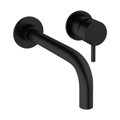 Crosswater MPRO Wall Mounted Basin Mixer Tap - Matt Black