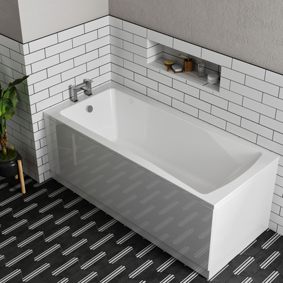 Drench Straight Single Ended Bath - 1600 x 700mm