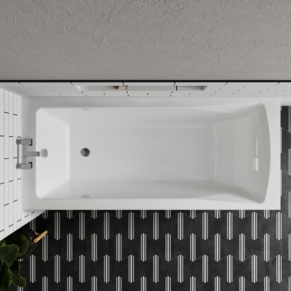 Drench Straight Single Ended Bath - 1600 x 700mm