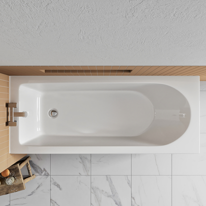 Drench Straight Single Ended Bath - 1700x700