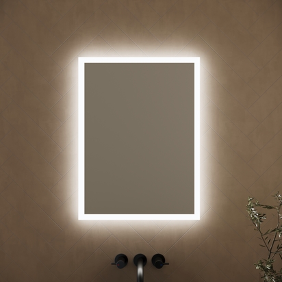 Harbour Glow LED Illuminated Mirror with Demister Pad & Shaver Socket - 500 x 700mm